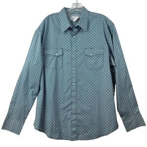 Wrangler Wrancher XL Long Sleeve‎ Shirt With Pearl Buttons
